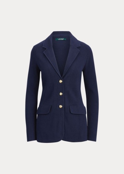 Blazer Ralph Lauren Mujer Azul Marino - Combed Cotton - RKJSA8435